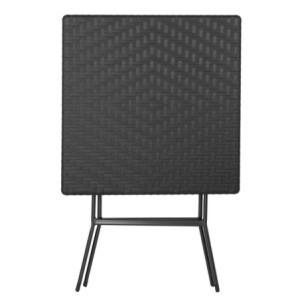 Črna zložljiva kvadratna miza - 62 x 62 cm - Bolero