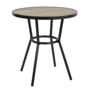 Črna zunanja okrogla miza Marston - ⌀ 70 mm - Bolero