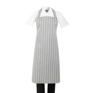 Siva in bela črtasta predpasnik - Whites Chefs Clothing