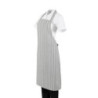 Siva in bela črtasta predpasnik - Whites Chefs Clothing