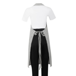 Siva in bela črtasta predpasnik - Whites Chefs Clothing