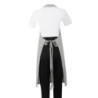 Siva in bela črtasta predpasnik - Whites Chefs Clothing