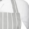 Siva in bela črtasta predpasnik - Whites Chefs Clothing