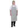 Siva in bela črtasta predpasnik - Whites Chefs Clothing