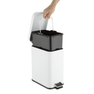 Slim bela kopalniška košara - 5 L - Jantex