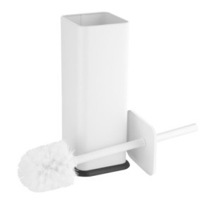 Brosse in Podstavek WC Kvadratna Bela - Jantex
