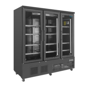 Hladilna vitrina s 3 vrati - 1156 L - Pozitivna črna - Polar