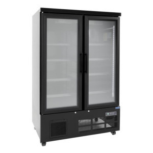Hladilna vitrina z 2 vrati - 744 L - Negativna črna - Polar