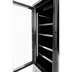 Hladilna vitrina z 2 vrati - 744 L - Negativna črna - Polar