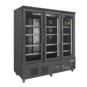 Hladilna vitrina s 3 vrati - 1156 L - Negativna črna - Polar