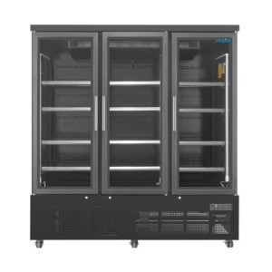 Hladilna vitrina s 3 vrati - 1156 L - Negativna črna - Polar