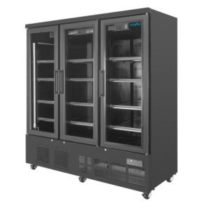 Hladilna vitrina s 3 vrati - 1156 L - Negativna črna - Polar