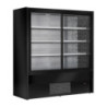 Vitrine Hladilna Samopostrežna Črna Cervinho s Drsnimi Vrati - 1200 mm - Zoin