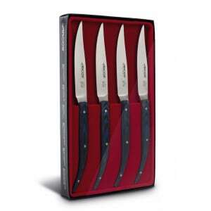 Komplet nožev za steak 11 cm črne barve Micarta