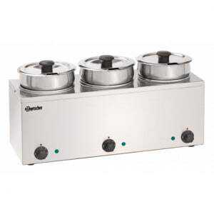 Bain-Marie za profesionalno omako 3 x 3,5 litra za gostinske strokovnjake