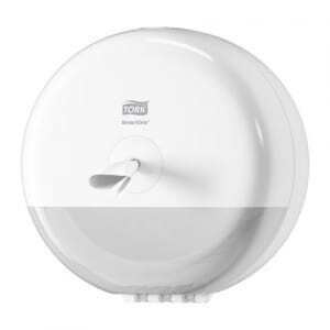 Distributer Mini toaletnega papirja Tork SmartOne® bel - Učinkovita list-za-list distribucija za profesionalne sanitarije