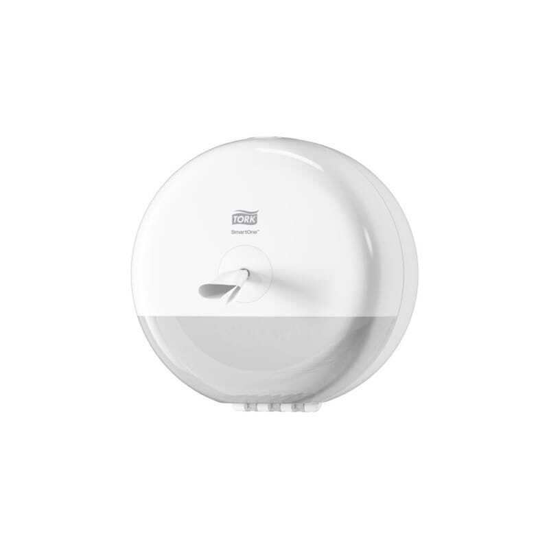 Distributer Mini toaletnega papirja Tork SmartOne® bel - Učinkovita list-za-list distribucija za profesionalne sanitarije Distributer Mini toaletnega papirja Tork SmartOne® bel - Učinkovita list-za-list distribucija za profesionalne sanitarije