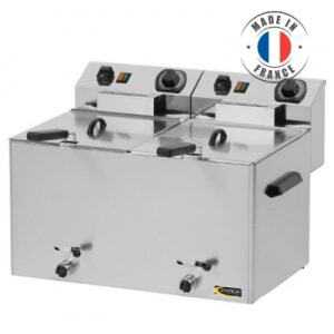 Električni fritez z odtočno pipo - 2 x 8 L