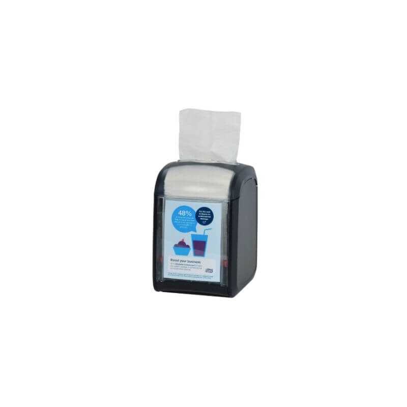 Distributer namiznega držala Xpressnap Fit® - Črna Tork: Zmanjšajte odpadke in spodbujajte okoljsko zavezanost Distributer namiznega držala Xpressnap Fit® - Črna Tork: Zmanjšajte odpadke in spodbujajte okoljsko zavezanost