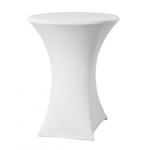 Bela prevleka za stojalo za visoke mize 80-85 cm - HENDI