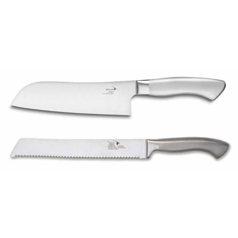 Komplet nožev Santoku + kruh Deglon. Komplet nožev Santoku + kruh Deglon.