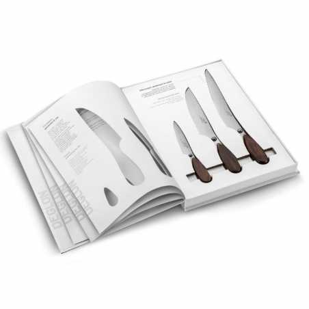 Coffret livre 3 couteaux professionnels de la marque Déglon Coffret livre 3 couteaux professionnels de la marque Déglon