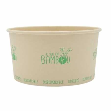 Skleda za solato iz bambusa - 1000 ml - Paket 50