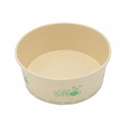 Skleda za solato iz bambusa - 1300 ml - Paket 50