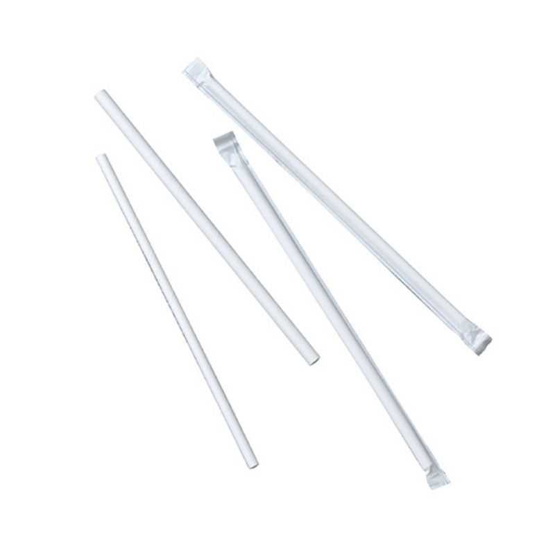 Slama v beli kartonski embalaži - Ø 6 x 197 mm - Paket 500 Slama v beli kartonski embalaži - Ø 6 x 197 mm - Paket 500