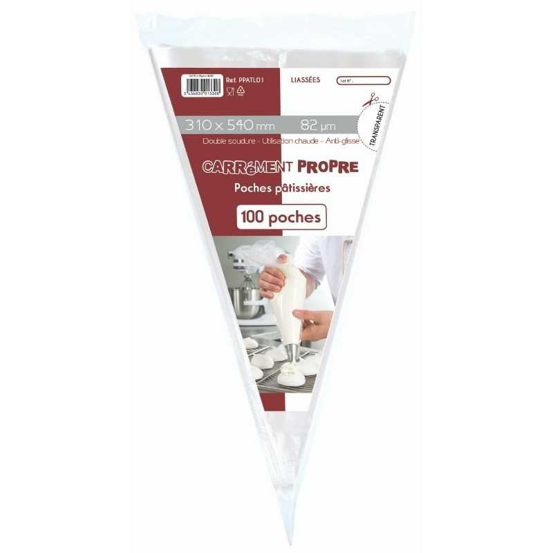 "Liassées" Pastry Pockets "Spotlessly Clean" - Pack of 1000 "Liassées" Pastry Pockets "Spotlessly Clean" - Pack of 1000