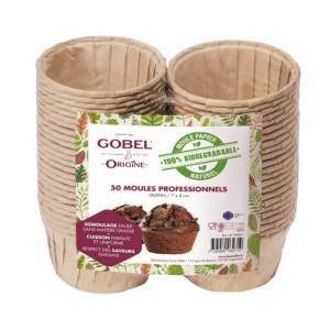 Papirnate modelčke za mafine - 7,2 x 4 - Paket 50 kosov