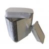 Aluminijasta posodica s pokrovom "Combi Pack" - 670 ml - paket 100 kosov