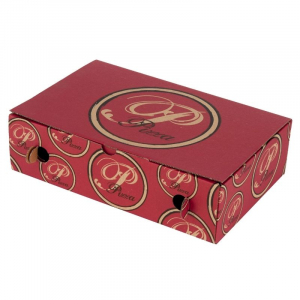 Rdeča pica Calzone škatla - 17 x 27 cm - Eko prijazna - Paket 100