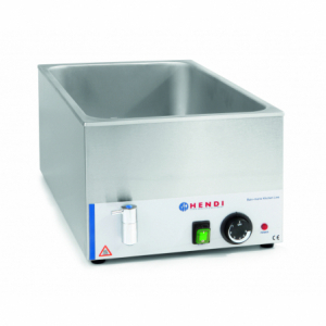 Bain-marie kuhinjska linija z odtokom.