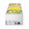 Bain-marie kuhinjska linija z odtokom.