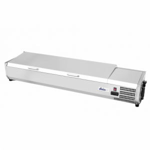 Hladilna vitrina z inox pokrovom - 6 x GN 1/3
