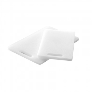 Bela rezalna deska s ročajem - 250 x 150 mm