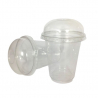 Plastični shaker Crystal - 300 ml - Komplet 50 kosov - FourniResto