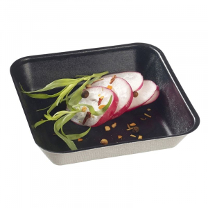 Krožnik Kanopée Black - 100 x 100 mm - Paket 50