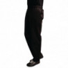 Hlače za kuhinjo Mixte Easyfit črne barve s Teflonom - Velikost XL - Whites Chefs Clothing - Fourniresto
