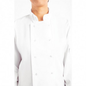 Kuhinjska delovna halja Vegas z dolgimi rokavi - bela - velikost L - Whites Chefs Clothing - Fourniresto