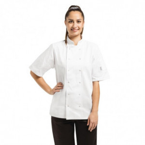 Kuhinjska obleka Vegas z mešanimi rokavi v beli barvi - velikost Xs - Whites Chefs Clothing - Fourniresto