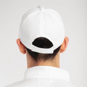 Baseball kapa bela z nastavljivim trakom - enotna velikost - Whites Chefs Clothing - Fourniresto
