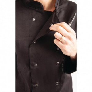 Črna mešana kuharska jakna z dolgimi rokavi Vegas - velikost S - Whites Chefs Clothing - Fourniresto
