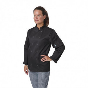 Vrhunska črna mešana kuharska jakna z dolgimi rokavi Vegas - velikost XXL - Whites Chefs Clothing