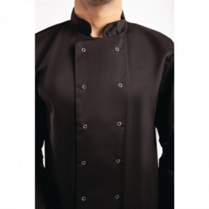Vrhunska črna mešana kuharska jakna z dolgimi rokavi Vegas - velikost XXL - Whites Chefs Clothing