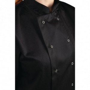 Črna mešana kuharska jakna z kratkimi rokavi Vegas - velikost M - Whites Chefs Clothing - Fourniresto