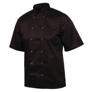 Črna mešana kuhinjska jakna z kratkimi rokavi Vegas - velikost Xs - Whites Chefs Clothing - Fourniresto