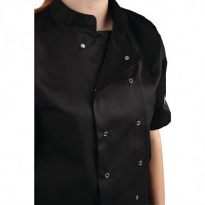 Črna mešana kuhinjska jakna z kratkimi rokavi Vegas - velikost XXL - Whites Chefs Clothing - Fourniresto