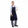 Predpasnik Bavette Modre barve 710 x 970 mm - Whites Chefs Clothing - Fourniresto